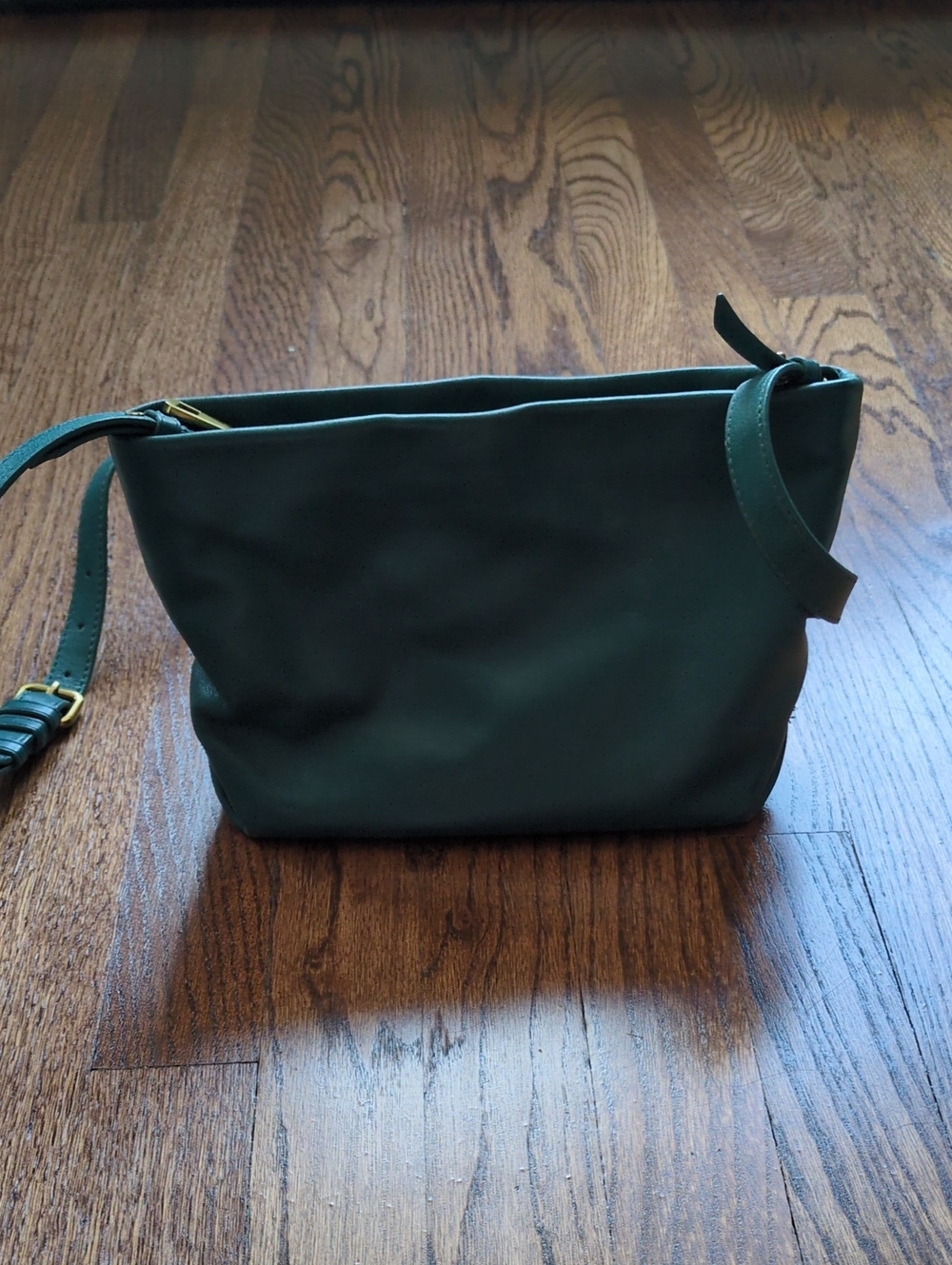J Crew Dark Green Classic Crossbody Shoulder Bag - Women
